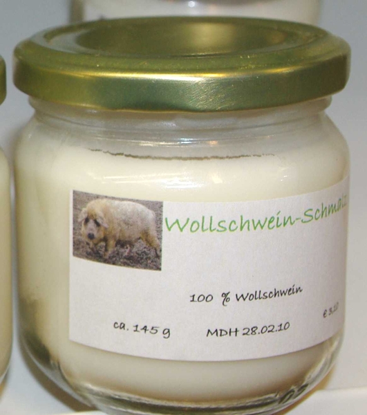 Wollschwein-Schmalz pur